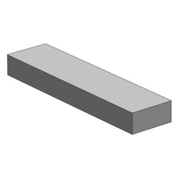 Flat Bar Stock, Aluminum, 2.5 in Over. W