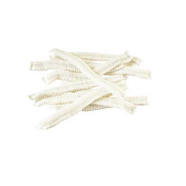 SMS Pleated Bouffant Cap, White, L, PK1000