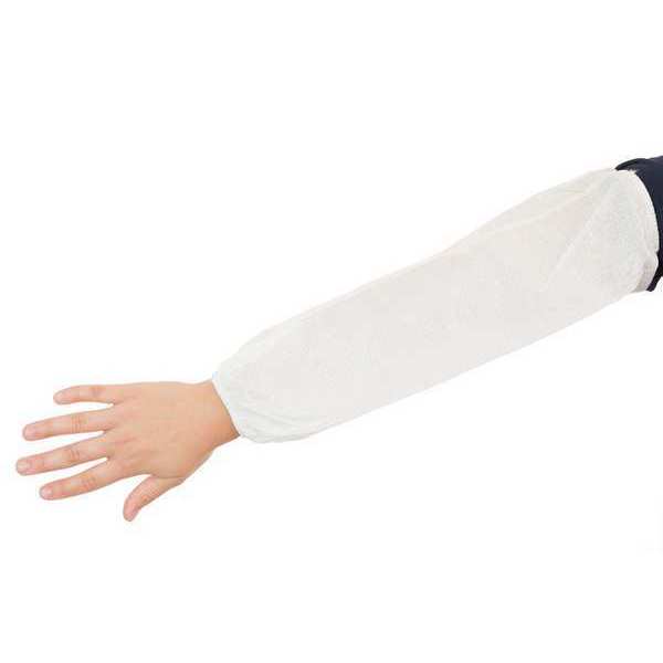Disposable Sleeves, White, 18 in L, PK200