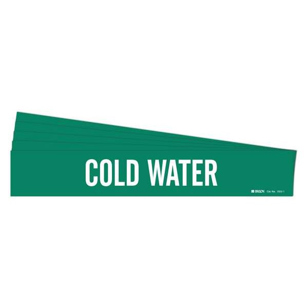 Pipe Marker, Cold Water, PK5
