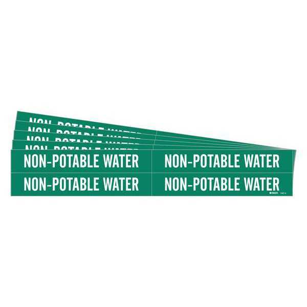 Pipe Marker, Non-Potable Water, PK5, 7397-4-PK