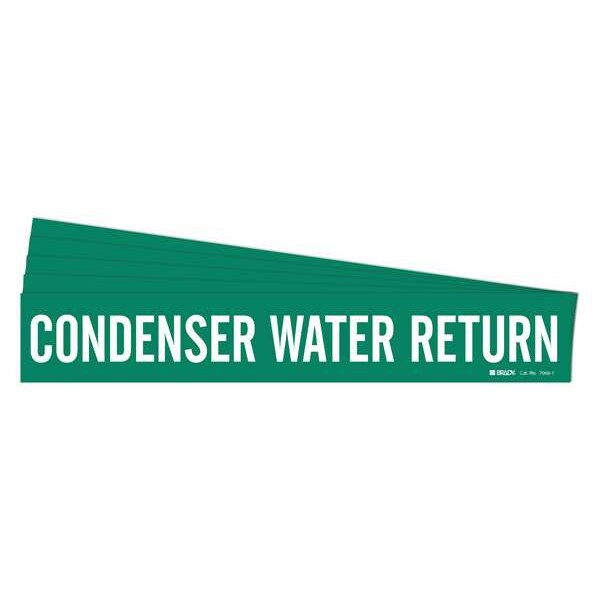Pipe Marker, Condenser Water Return, PK5, 7068-1-PK