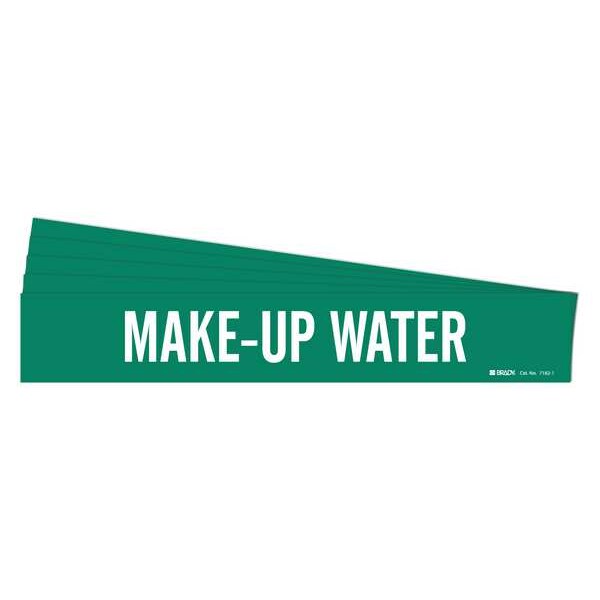 Pipe Marker, Make-Up Water, PK5, 7182-1-PK