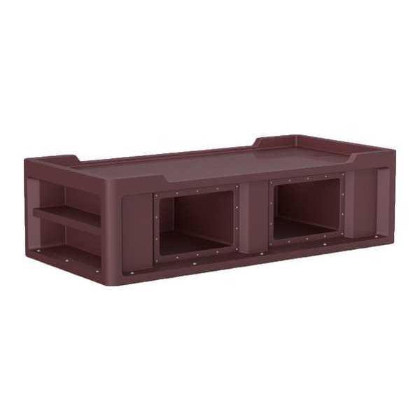 Endurance Bed 2.1, Burgundy, 24 in H