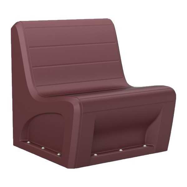 Sabre Sectional Chair, Burgundy