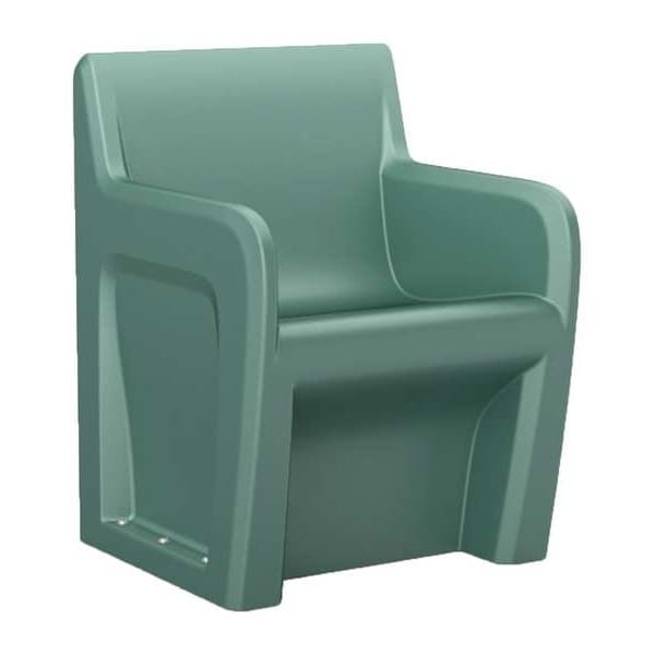Sentinel Arm Chair Floor Mount, Aqua