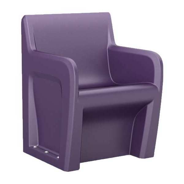 Sentinel Arm Chair Floor Mount, Indigo