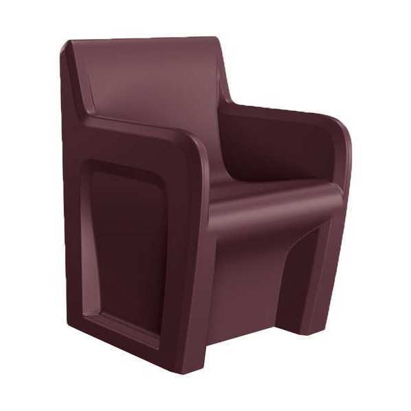Sentinel Arm Chair Floor Mount, Burgundy