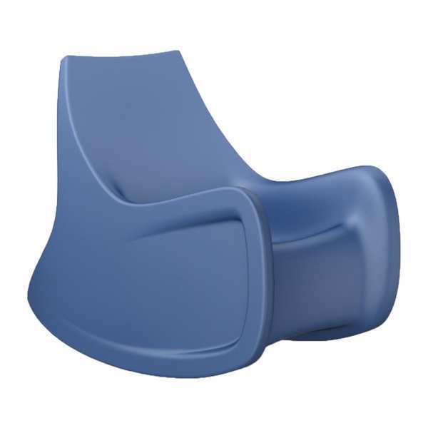 Radial Rocker Arm Chair, Midnight Blue