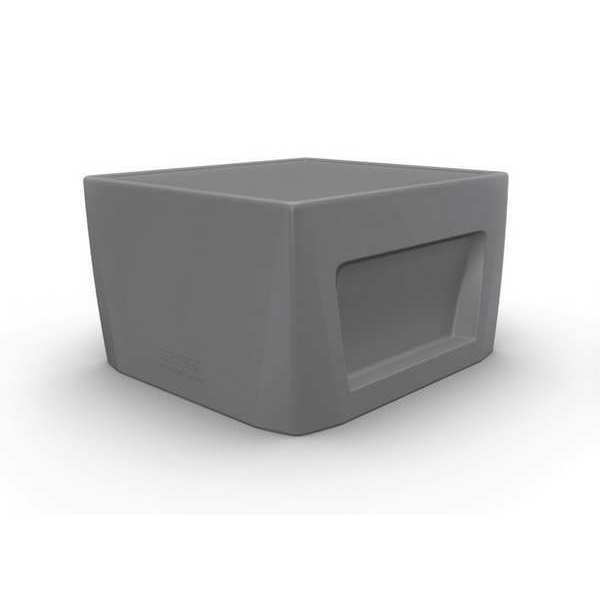 Square Endurance End Table Gray w/Sand Door, 24 in W, 24 in L, 15 in H