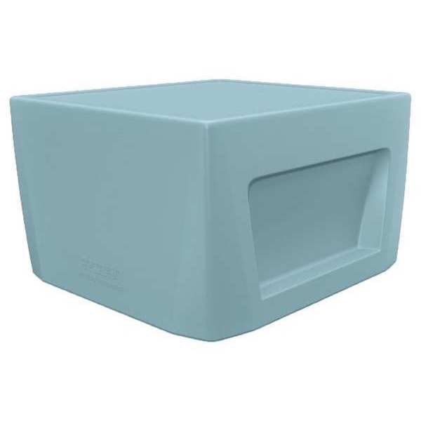 Square Endurance End Table Blue Gray w/Sand Door, 24 in W, 24 in L, 15 in H
