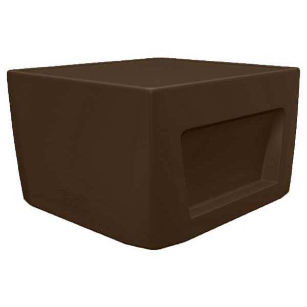 Square Endurance End Table Brown w/Sand Door, 24 in W, 24 in L, 15 in H