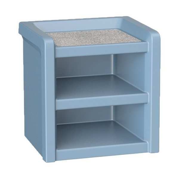 Night Stand, Plastic, Blue Gray