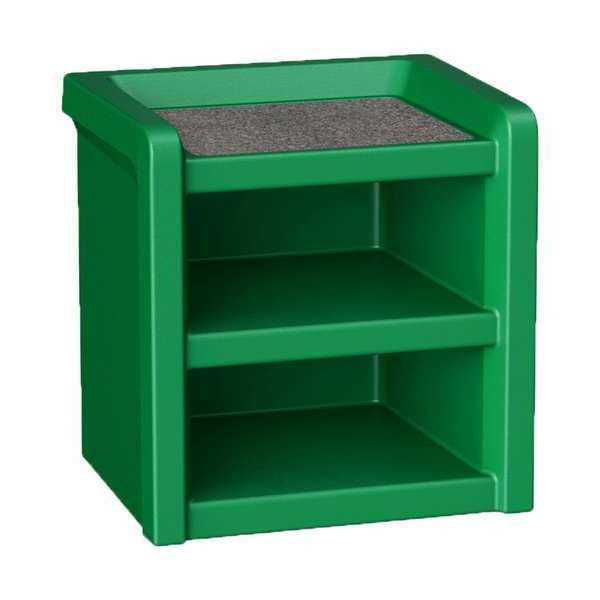 Night Stand, Plastic, Laminate Top, Green
