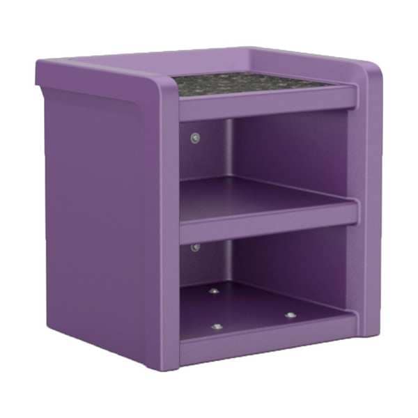 Night Stand, Plastic, Laminate Top, Indigo