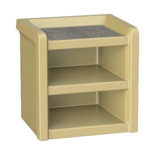 Night Stand, Plastic, Laminate Top, Sand