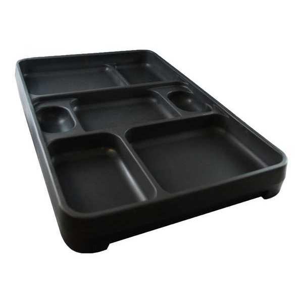 Rock Tray, 14 1/4 in L, Dark Gray, PK10