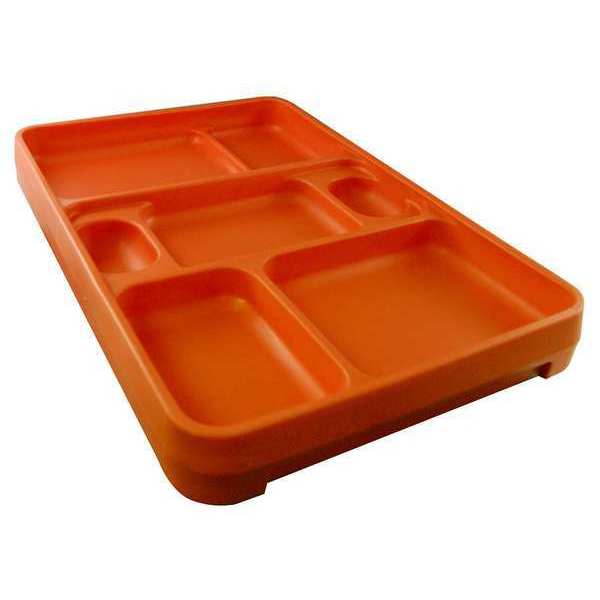 Rock Tray, 14 1/4 in L, Orange, PK10