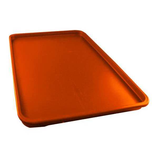 Rock Tray Lid, 14 1/4 in L, Orange, PK10