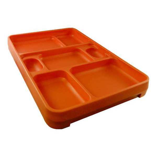 Rock Tray, 14 1/4 in L, Orange, PK10