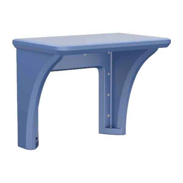 Desk, Plastic, Wall Mount, Midnight Blue