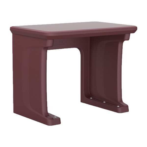 Standing Desk, Plastic, Burgundy