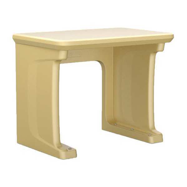 Floor Mount/Standing Desk, Plastic, Sand