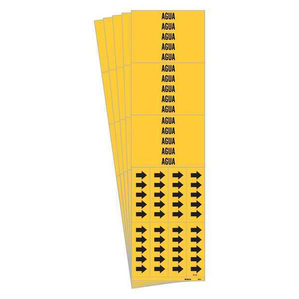 Pipe Marker, Adhesive, 2-1/4