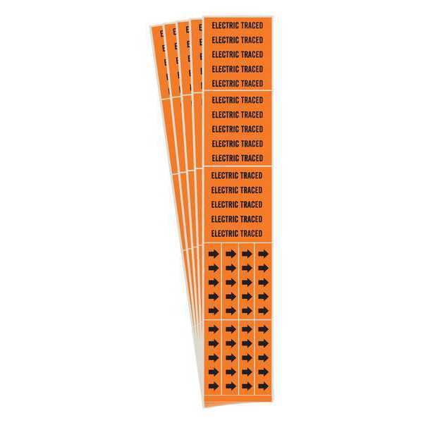 Pipe Marker, Adhesive, 2-1/4
