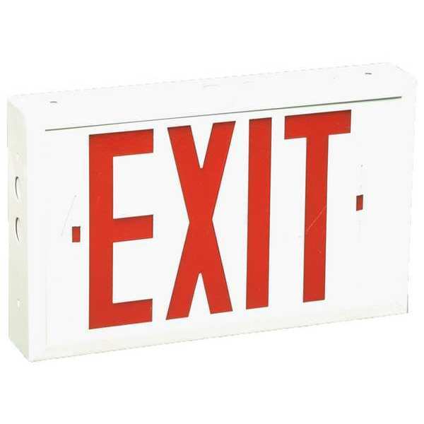 Exit Sign, LED, Red Letter Color, 3 Faces, EVRXL2RWWU
