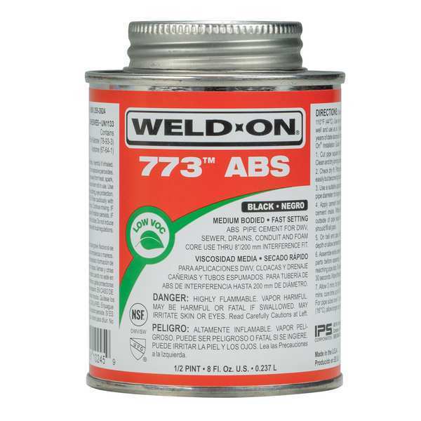 Pipe Cement, Medium Bodied, 8 oz, Black