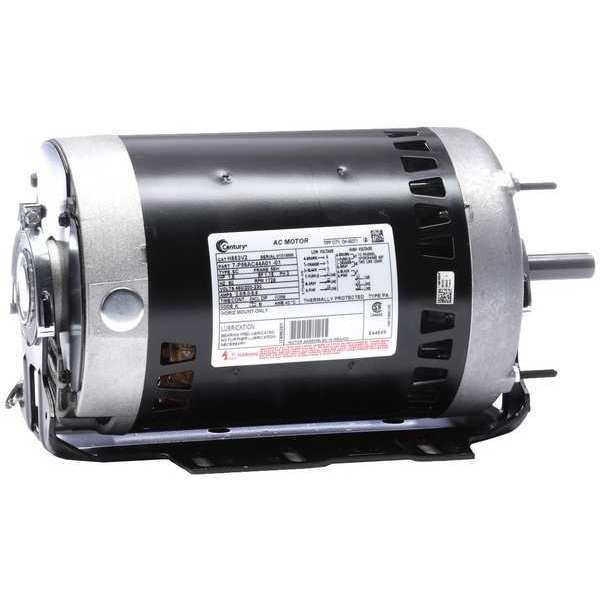 3-Phase HVAC/R Motor, 1 1/2 HP, 56H Frame, 200-230/460V AC Voltage, 1,725 Nameplate RPM