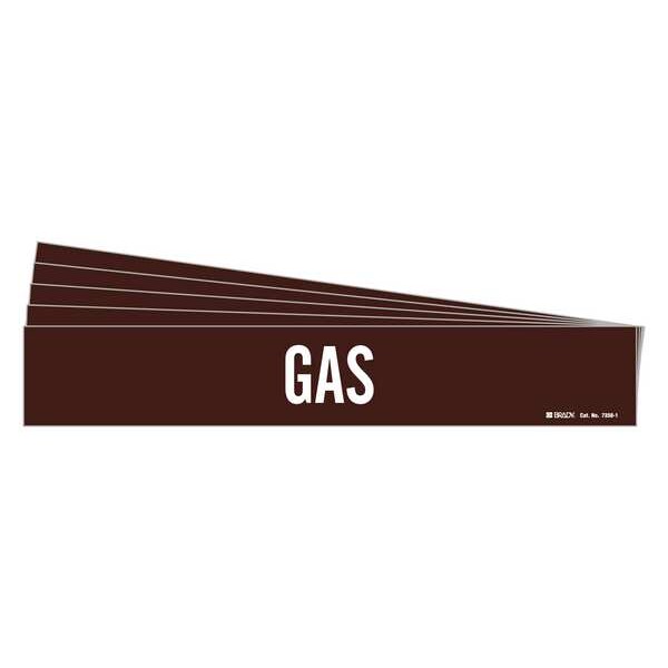 Pipe Marker, Adhesive, 2-1/4