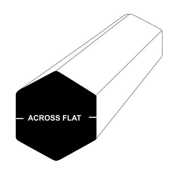 SS Rectangular Bar, 6in Overall L