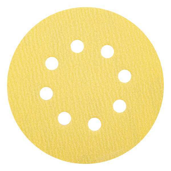 Hook-and-Loop Sanding Disc, 5 in Dia, PK50