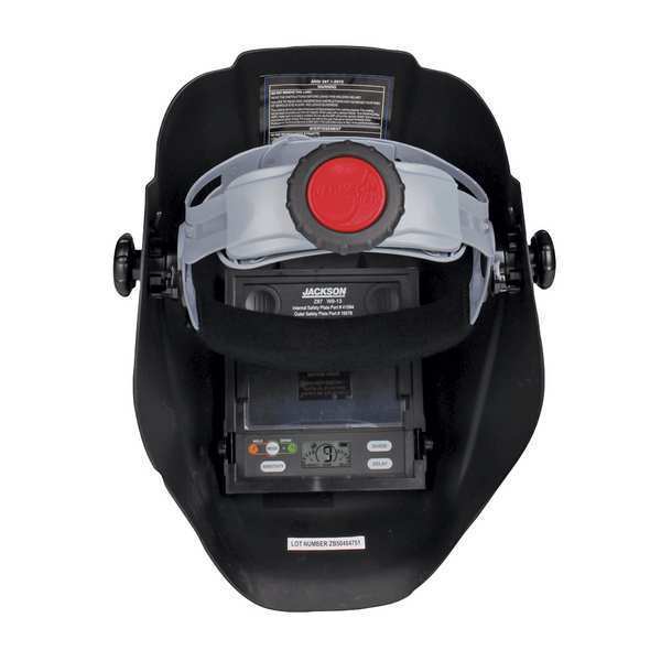 Welding Helmet, Black, Clear Lens