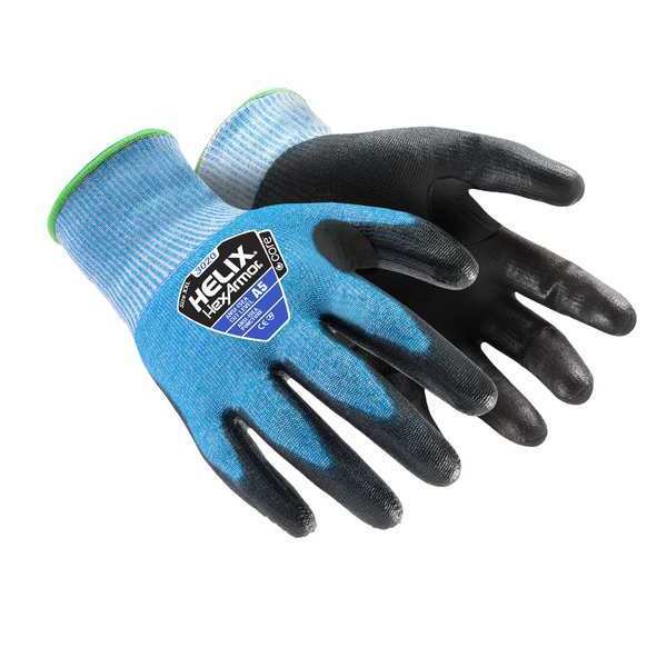 Safety Gloves, Knit, A5, XS, Black/Blue, PR