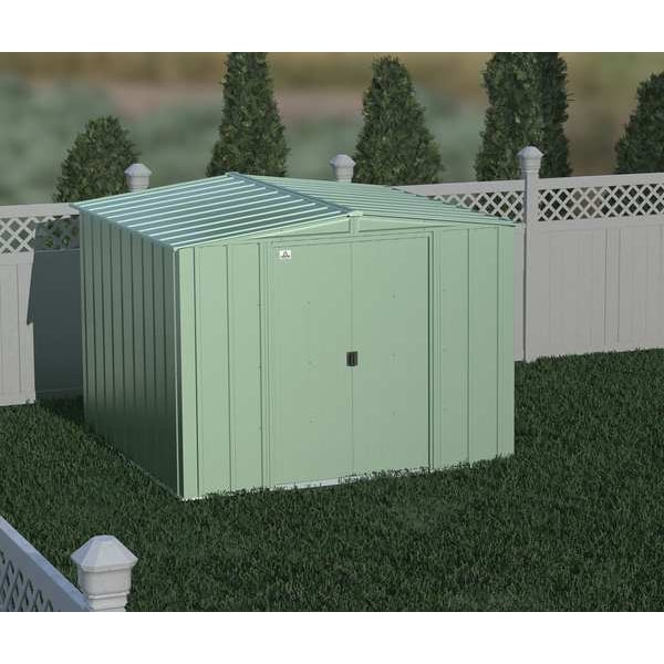 8x8 Classic Steel Storage Shed, Sage Green