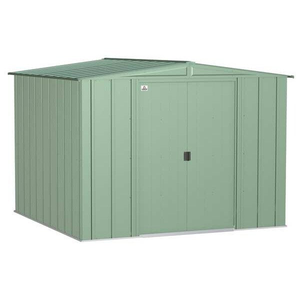 8x8 Classic Steel Storage Shed, Sage Green