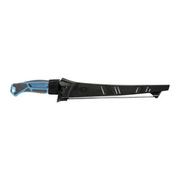 Fixed Blade Knife, Steel, 15 in L
