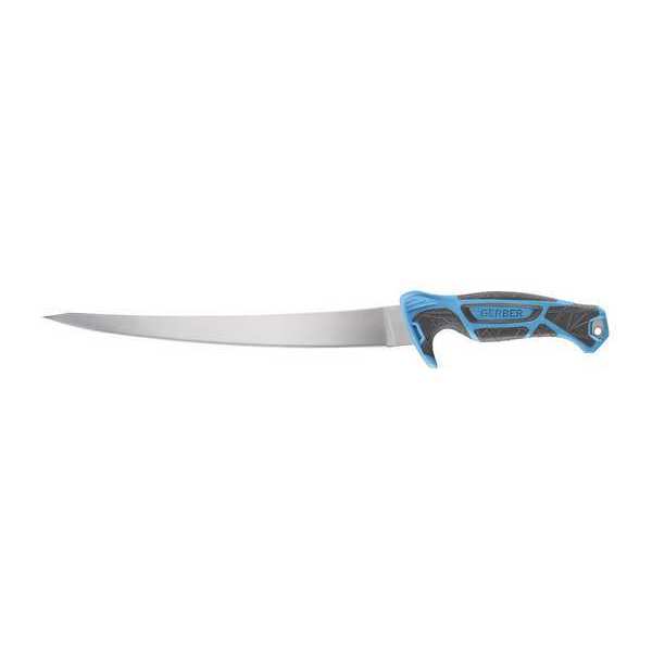 Fixed Blade Knife, Steel, 15 in L