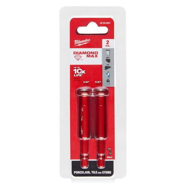 1/4 in. DIAMOND MAX Diamond Grit Hole Saw (2 pk)