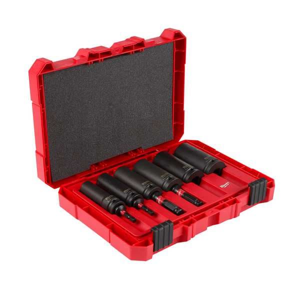 1/2 in Drive Impact Socket Set, SAE, 10 pcs