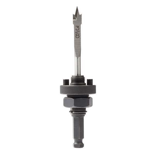 7/16 in. Shank Threaded Arbor with Clean Wood Pilot Drill Bit for BIG HAWG with Carbide Teeth Hole Saws