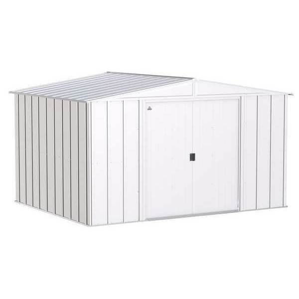 10x8 Classic Steel Storage Shed, Flute Grey