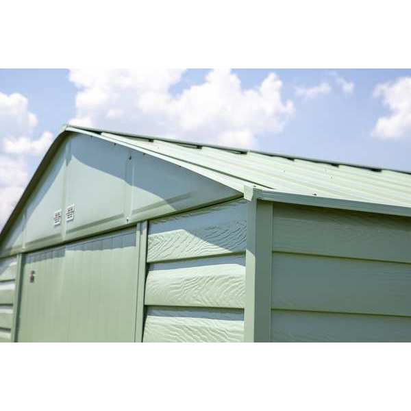 10x8 Select Steel Storage Shed, Sage Green