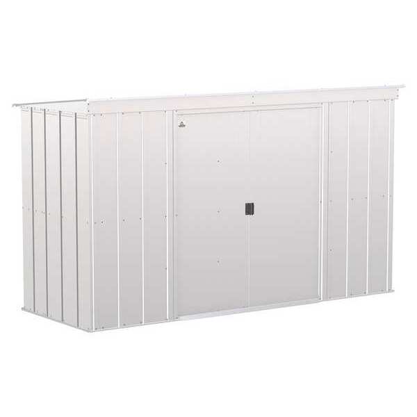 10x4 Classic Steel Storage Shed, Flute Grey