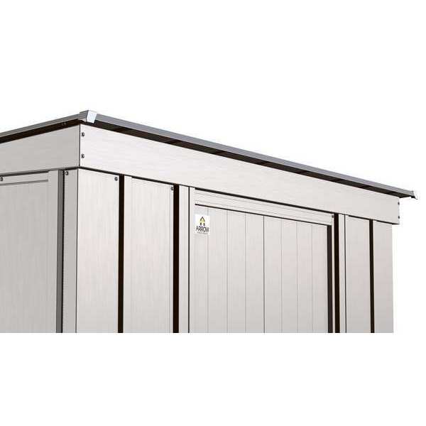 10x4 Classic Steel Storage Shed, Flute Grey