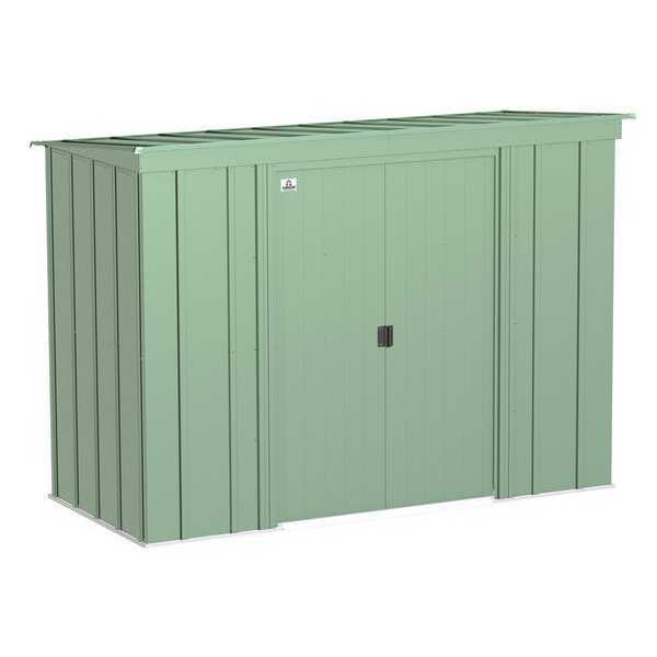 8x4 Classic Steel Storage Shed, Sage Green
