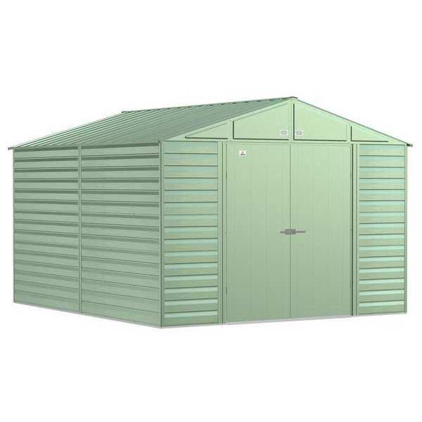 10x12 Select Steel Storage Shed, Sage Green